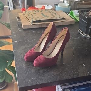 Nine West 38 Elegant Burgundy Women's Heels